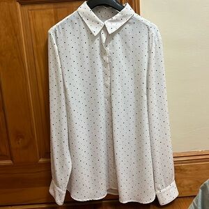 Banana Republic Blouse polka dot. Like new